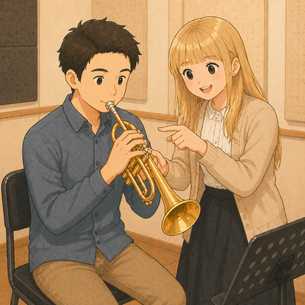 音を出す基礎レッスンのイメージ