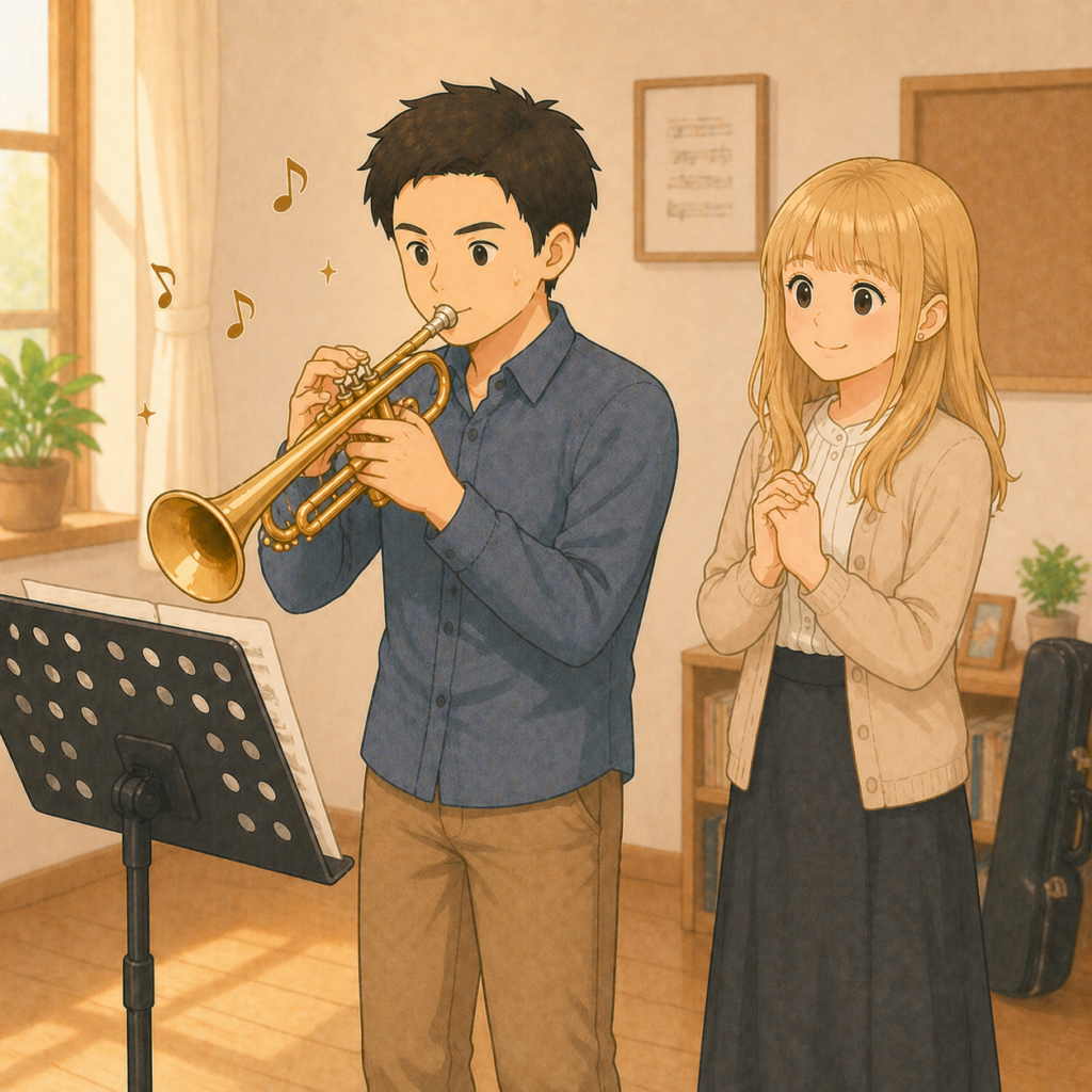 自分で一曲に挑戦するイメージ